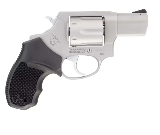 Taurus 285629 856 *CA Compliant 38 Special 6 2" Matte Stainless Steel Black Rubber Grip